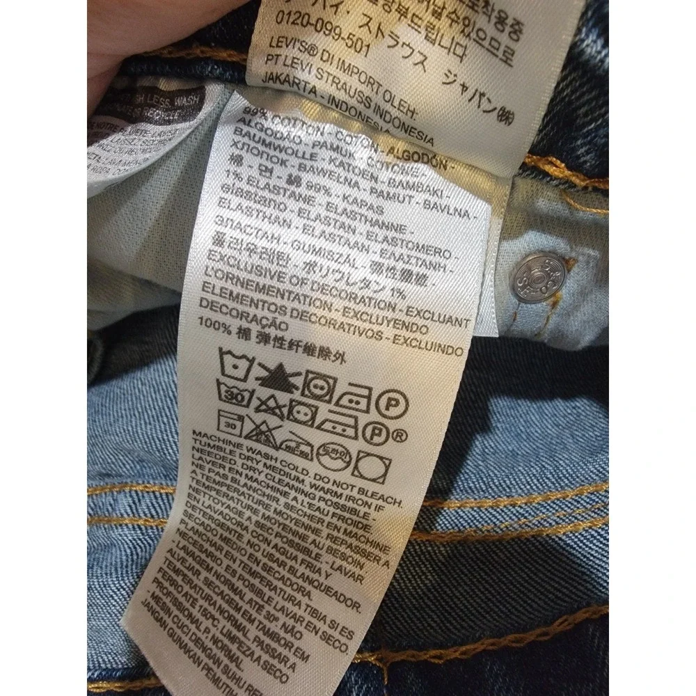 Levi's 505 jeans Regular‎ fit, Straight Leg  - Men's 40x32 Medium Wash Stretch